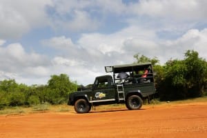 Safari car in Yala National Park